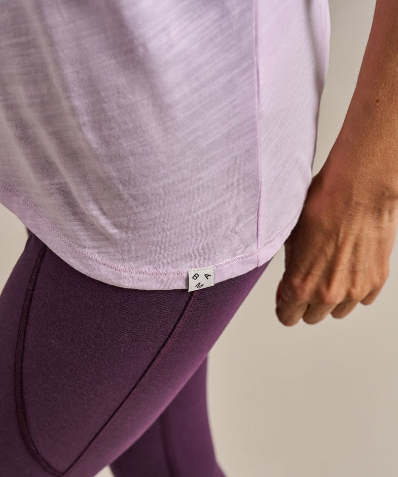 Bam2847 V Neck Relaxed Tshirt Lavender Blush Bam Clothing 5