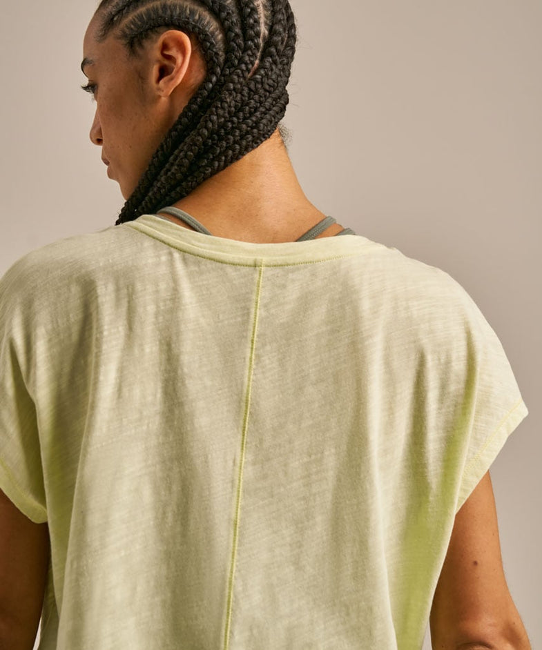 Bam2847 V Neck Relaxed Tshirt Soft Lime Bam Clothing 4