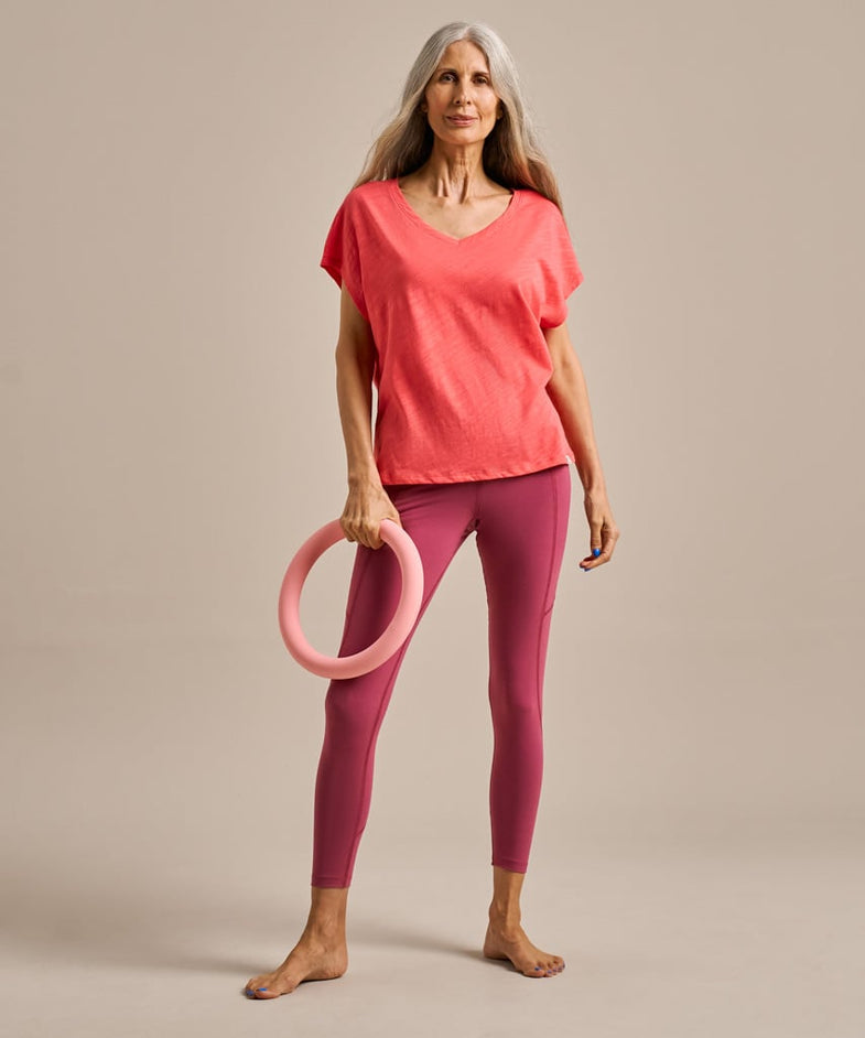 Bam2847 V Neck Relaxed Tshirt Watermelon Bam Clothing 1