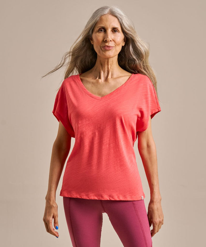 Bam2847 V Neck Relaxed Tshirt Watermelon Bam Clothing 2