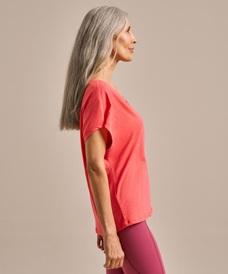 Bam2847 V Neck Relaxed Tshirt Watermelon Bam Clothing 3
