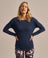 Bam2850 Long Sleeve Yoga Top Mariner Navy Clothing 1