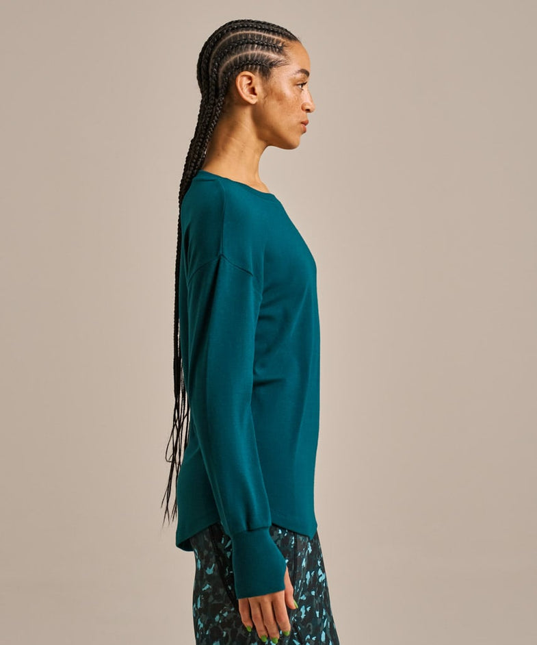 Bam2850 Longline Mindful Top Dark Sea Bam Clothing 3
