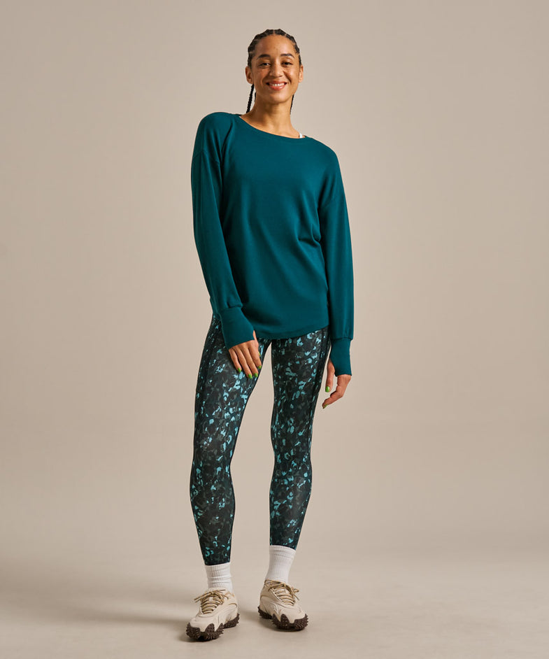 Bam2850 Longline Mindful Top Dark Sea Bam Clothing 7