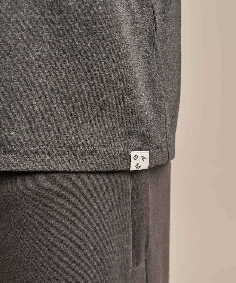 Bam2857 Classic T.shirt Charcoal Marl Clothing 6