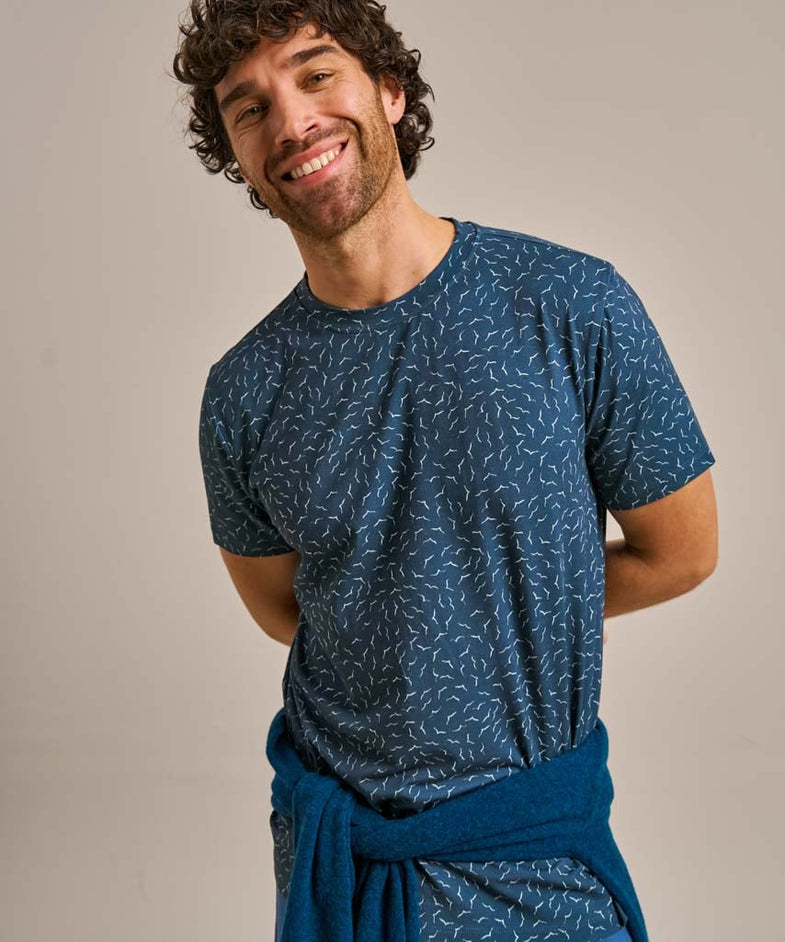 Bam2857 Origin Classic Tshirt Denim Blue Bird Bam Clothing 1
