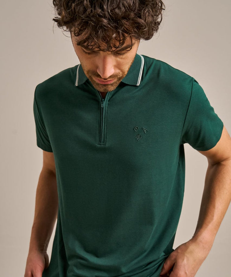 Bam2859 Polo Deep Emerald Bam Clothing 5