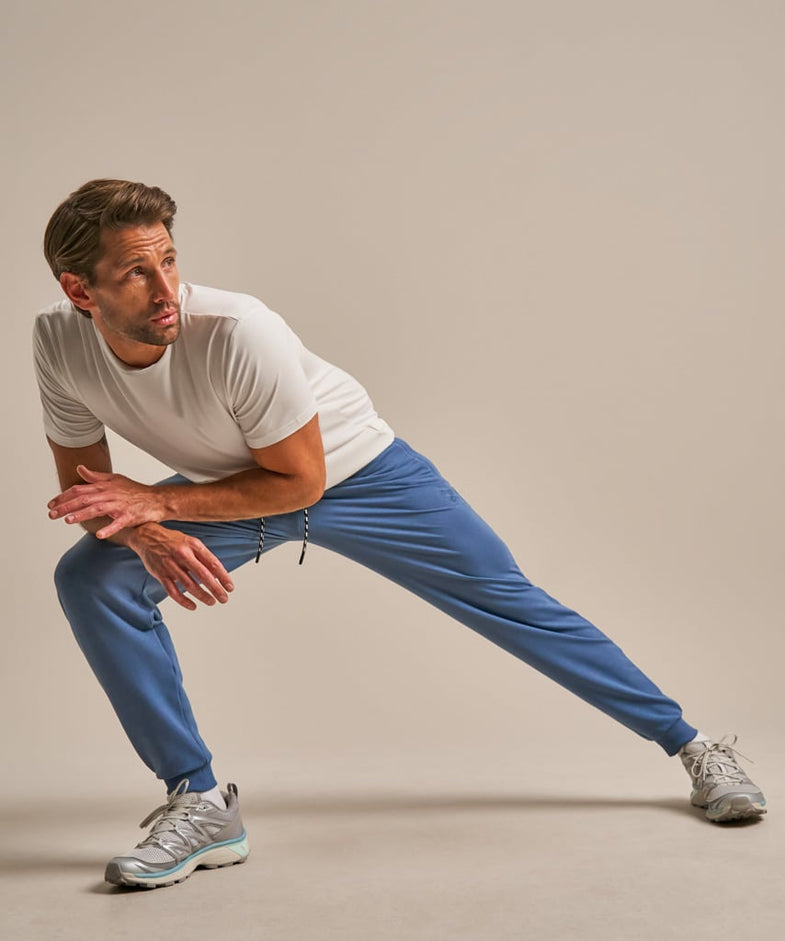 Bam2864 Heavyweight Recovery Jogger Denim Blue Clothing 1