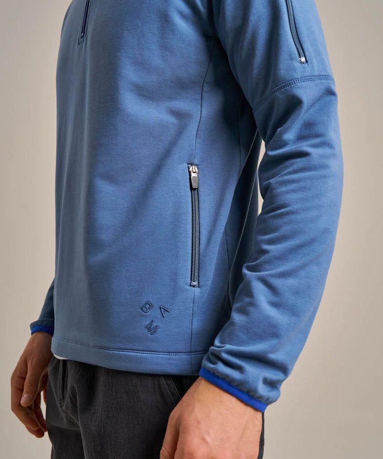 Bam2867 Shilstone Sweat Denim Blue Bam Clothing 6