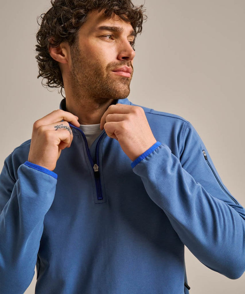 Bam2867 Shilstone Sweat Denim Blue Bam Clothing 7