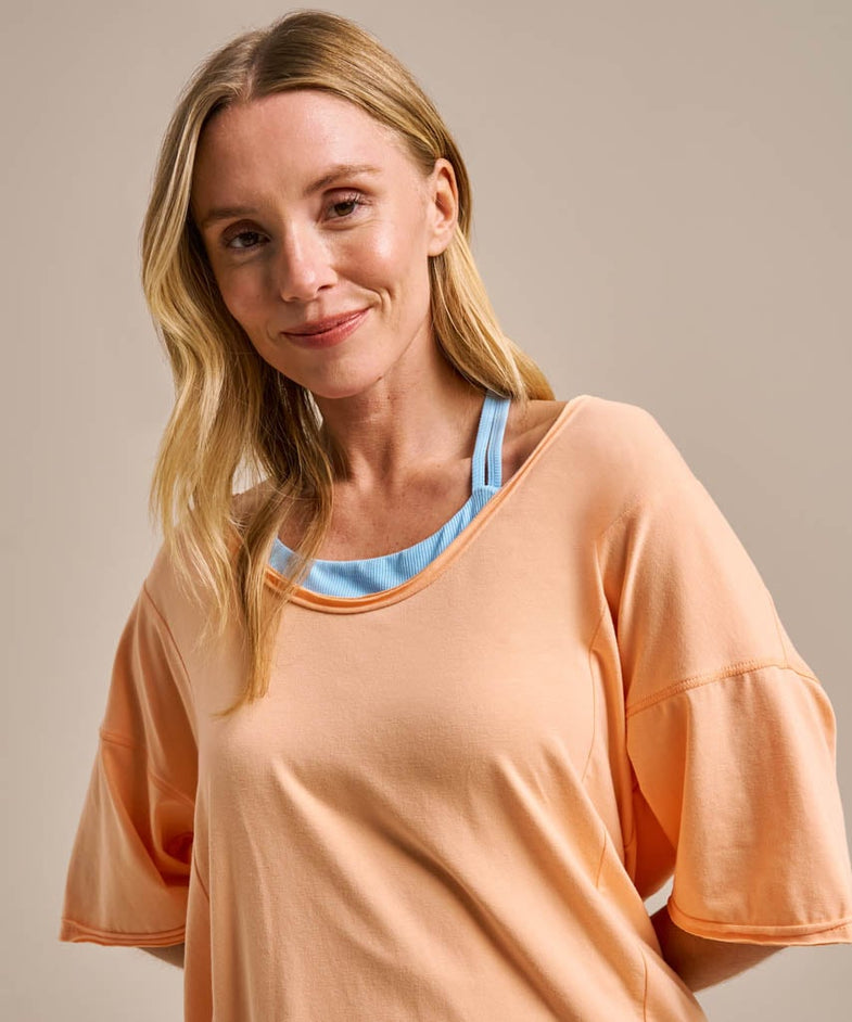 Bam2872 Free To Be Ruched Soft Apricot Bam Clothing 5