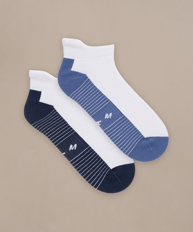 Bam2874 Technical Running Trainer Socks Denim Blue Bam Clothing 1