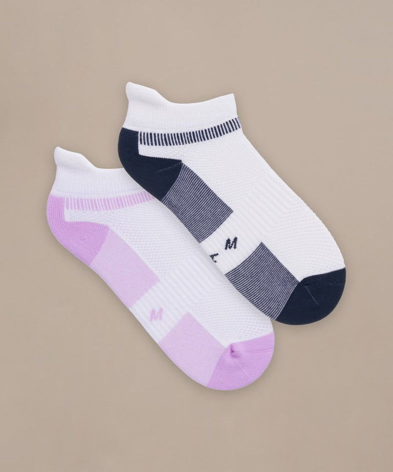 Bam2875 Technical Running Trainer Socks White Orchid Bam Clothing 1