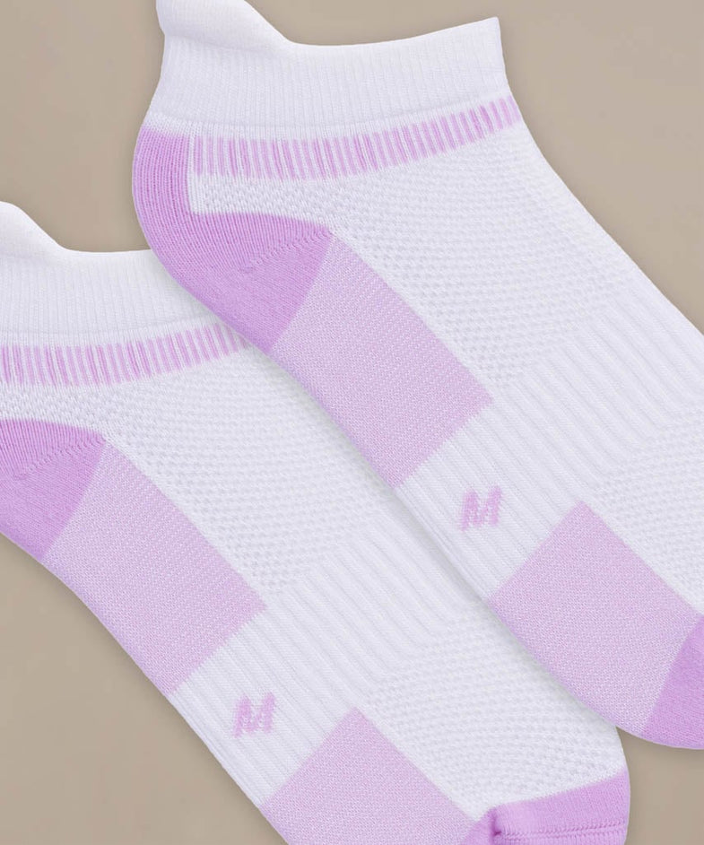 Bam2875 Technical Running Trainer Socks White Orchid Bam Clothing 4