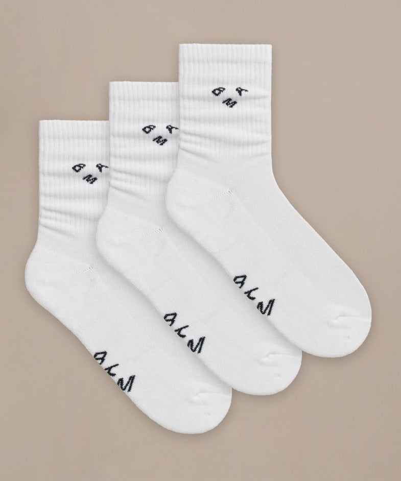 Bam2879 Bamboo Active Crew Socks White Bam Clothing 1