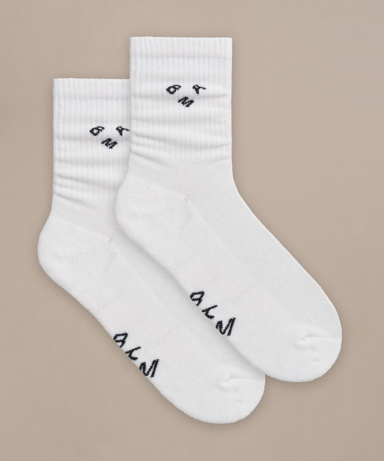 Bam2879 Bamboo Active Crew Socks White Bam Clothing 2