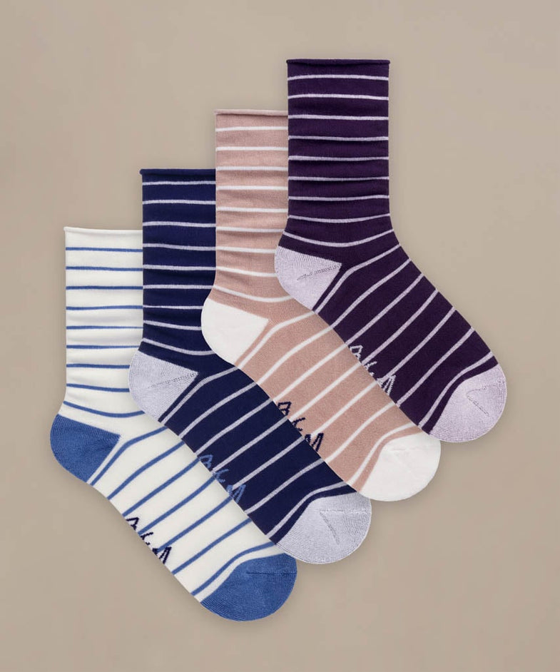 Bam2882 Roll Top Socks Neutrals Mix Bam Clothing 1