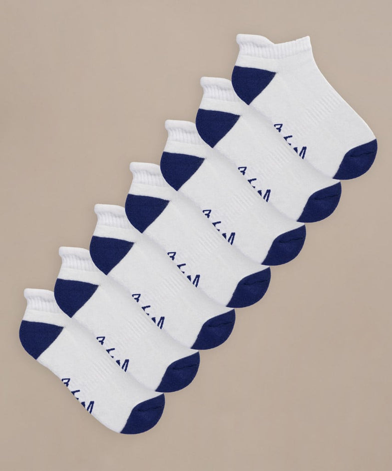 Bam2887 Luxe Trainer Socks White Blue Bam Clothing 1
