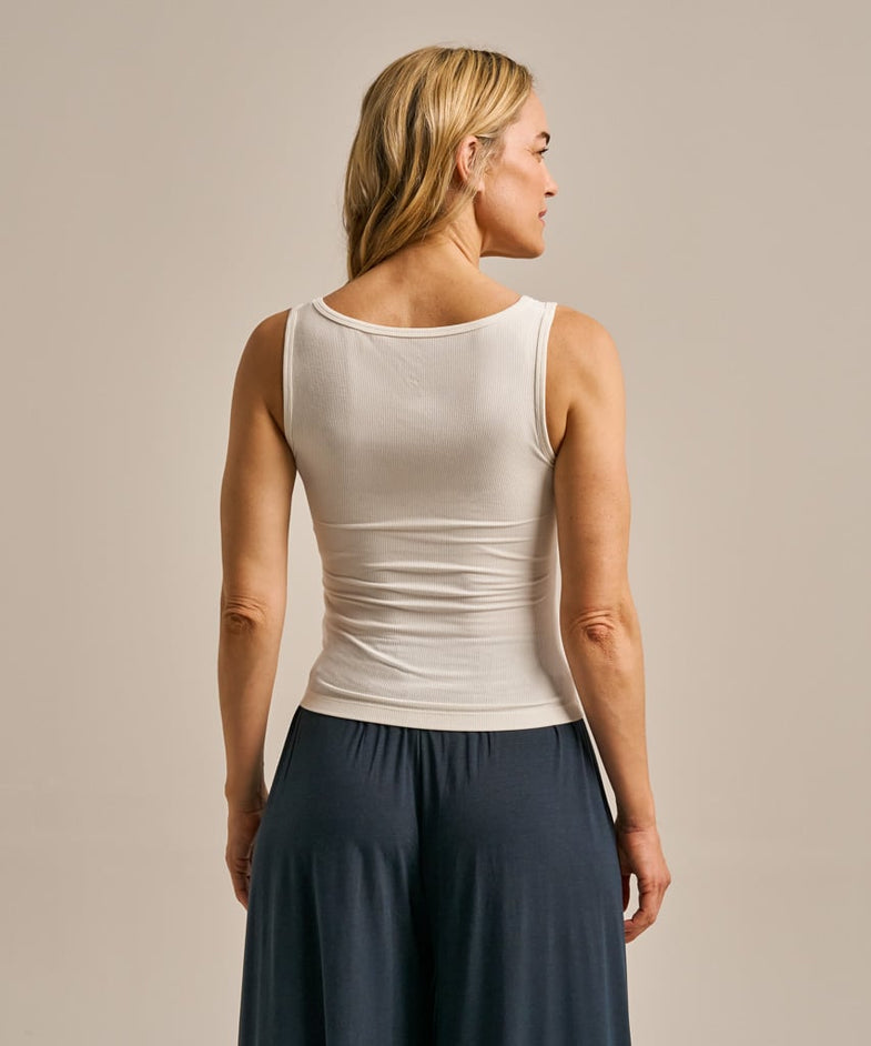 Bam2907 Square Neck Tank Top Oat Milk Clothing 4