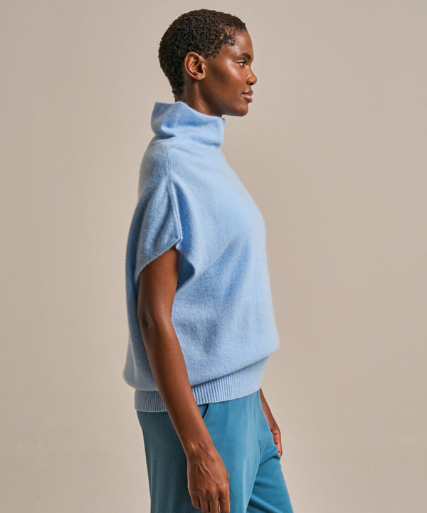 Bam2913 Cashmere Cocoon Top Glacial Blue Clothing 3