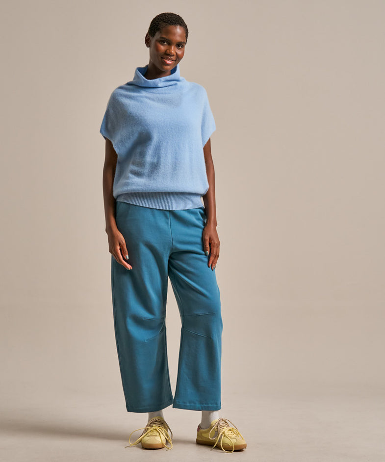 Bam2913 Cashmere Cocoon Top Glacial Blue Clothing 7