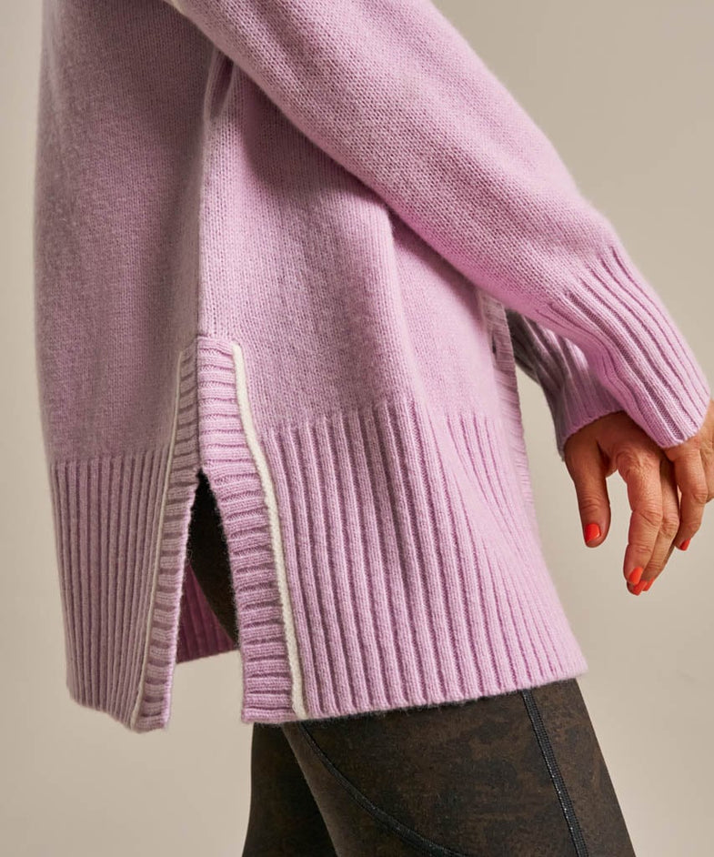 Bam2915 Knitted Cardigan Lavender Blush Clothing 5
