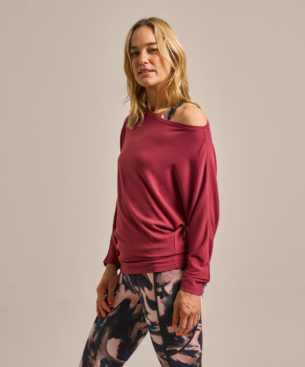 Bam2934 Drape Top Rose Garnet Clothing 3