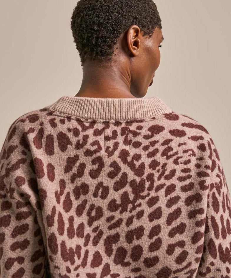 Bam2937 Knitted Jumper Animal Jacquard Clothing 6