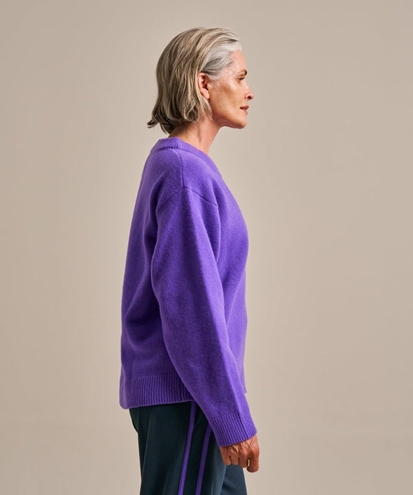 Bam2937 Knitted Jumper Electric Violet Clothing 3