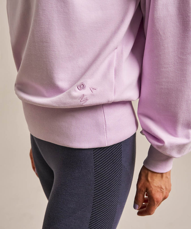 Bam2956 High Neck Sweatshirt Lavender Blush Clothing 6