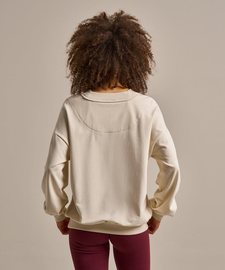 Bam2957 Studio Sweatshirt Oat Milk Clothing 4