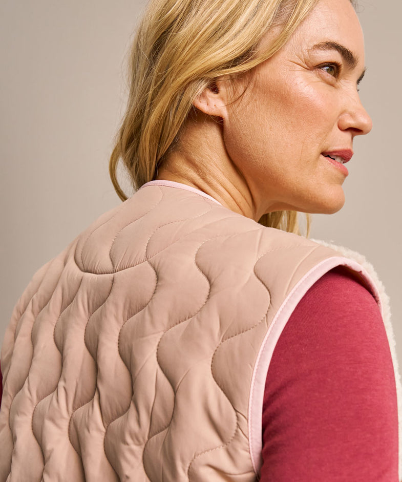 Bam2958 Fleece Gilet Oat Clothing 5