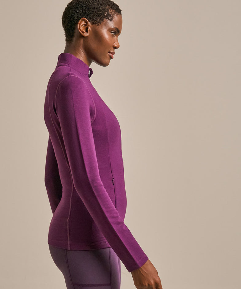 Bam2970 Sculpting Sweat Top Damson Clothing 2