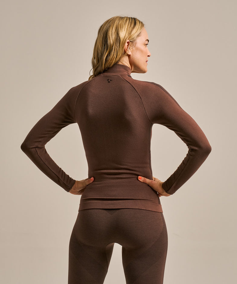 Bam2975 Zip Up Jacket Bitter Chocolate Black Clothing 3