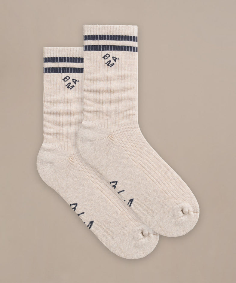 Bam2987 Blend Crew Socks White Clothing 4