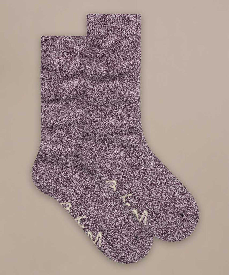 Bam2992 Thick Walking Socks Damson Clothing 1