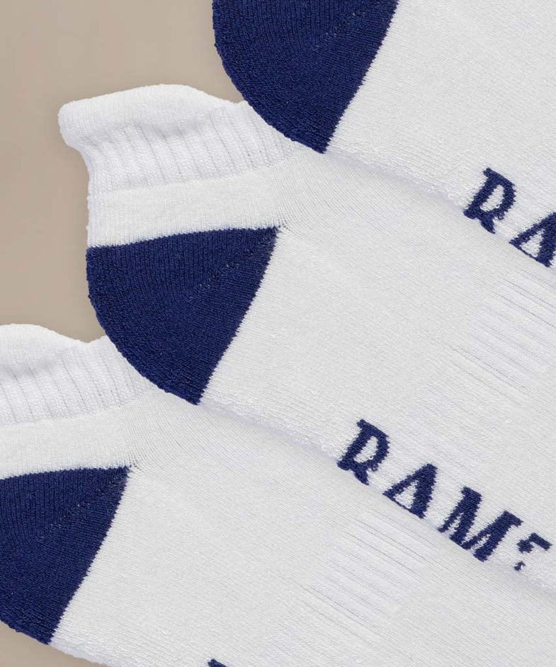 Bam639 Contrast Trainer Socks 3 Pack White Bamboo Clothing 2