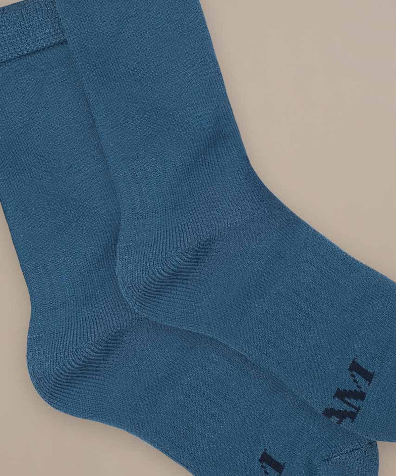 Bam645 Walking Socks 1 Pair Dark Denim 2