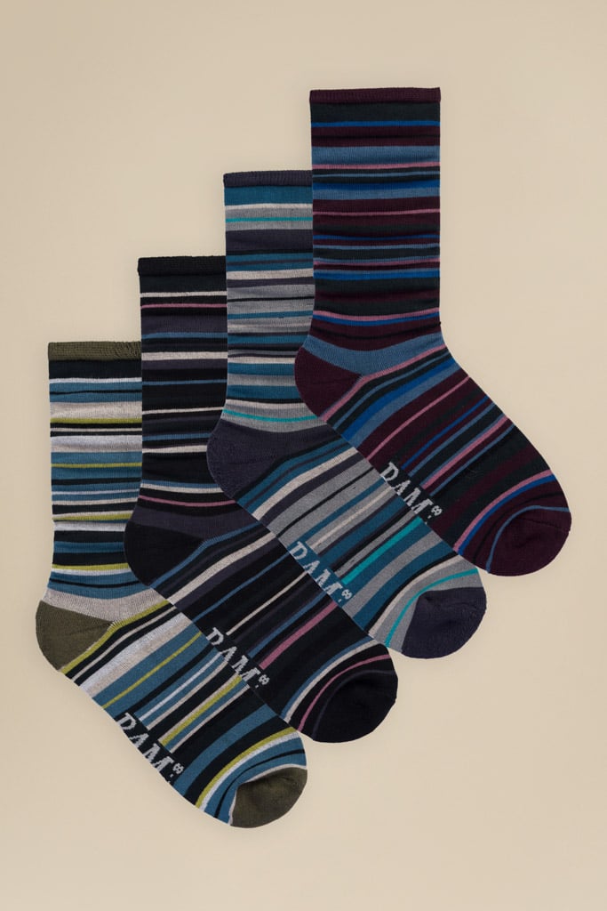 Bamboo Socks Striped Clovelly 4 Pack