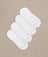Bam710 No Show Socks 4 Pack White Bamboo Clothing 1