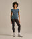 Bam846 Gathered Hem T Shirt Agate Blue Bam Clothing 1