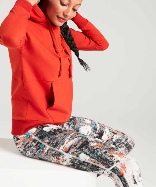 Bam1393 Womens Casual Sweat Hoody Ginger Bamboo Clothing 1