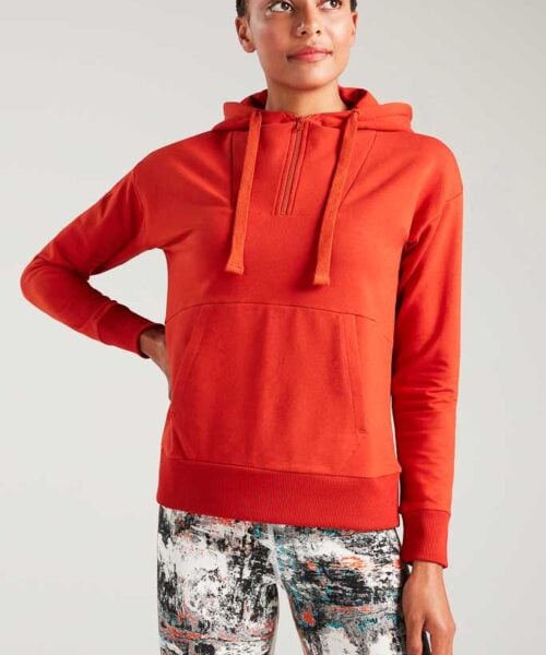 Bam1393 Womens Casual Sweat Hoody Ginger Bamboo Clothing 2