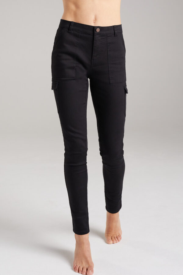 Roborough Bamboo Cargo Trousers (Black 