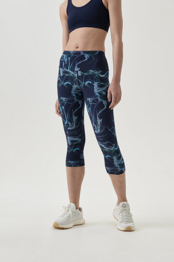 Enduro Bamboo Capri Leggings (Navy 