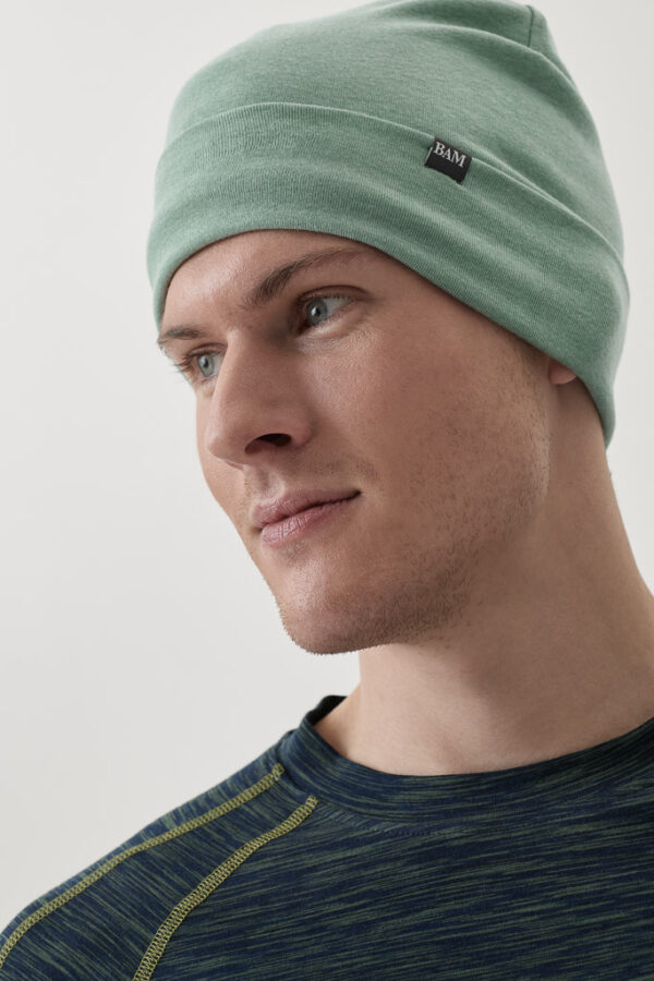 Bamboo Jersey Beanie (Seaspray Marl 