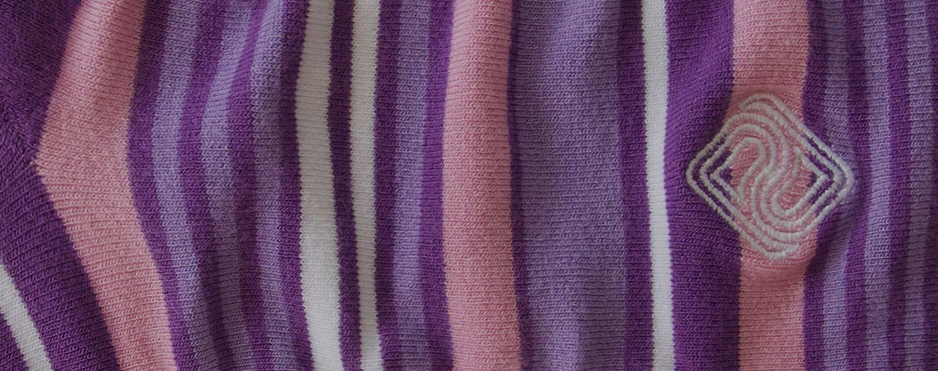 Aw24 Purple Sock Banner Bamboo Clothing