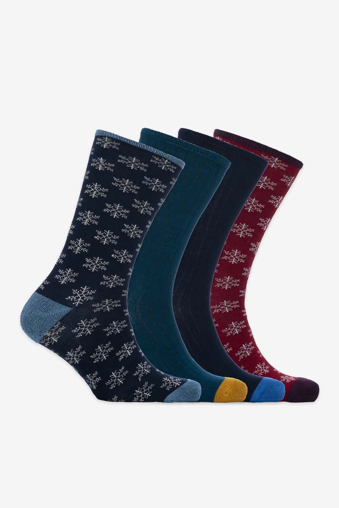 Bamboo Boot Socks (Unisex) (Orange 