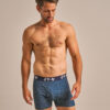 Bam1022 Air Boxers Denim Blue Bird Print Clothing 1