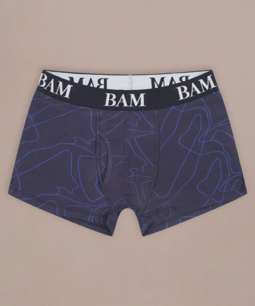 Bam1024 Mens Hipster Fitted Boxer Flint Trace Print 4
